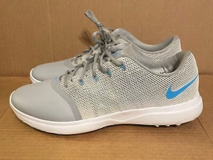 Womens Nike Lunar Empress 2 Golf Shoes Sneakers Sz 10 819040-003 Grey White Blue - Picture 1 of 9