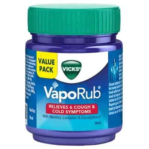 Vicks Vaporub 50 ml, Alivio del resfriado, tos, nariz bloqueada, dolor de cabeza, dolor corporal - Imagen 1 de 2