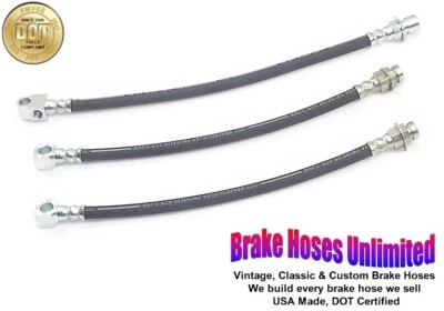 BRAKE HOSE SET Buick Sportwagon 1969 1970 1971 1972 - Front Disc - Image 1 of 2