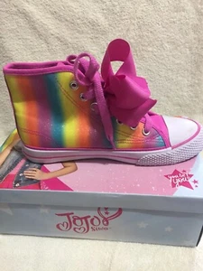 Jojo Siwa High Top Rainbow🌈 Sneakers Sz 4 - Picture 1 of 1
