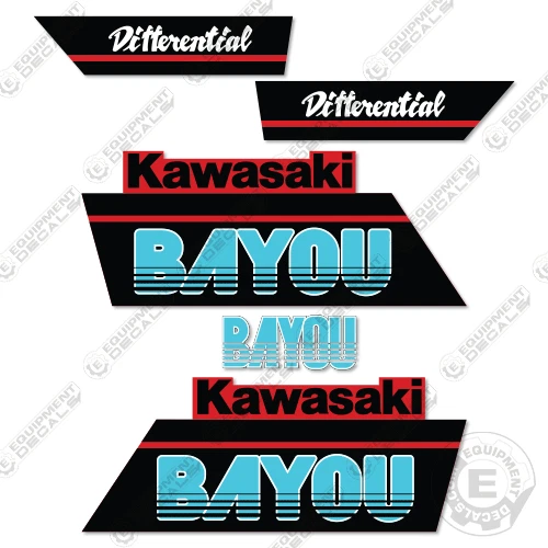 Fits Kawasaki Bayou Decal Kit ATV - 7 YEAR OUTDOOR 3M VINYL! - Image 1 of 1