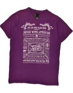 T-shirt graphique femme Jack & Jones Haut Royaume-Uni 16 grand coton violet AC09