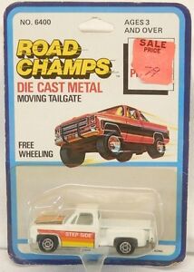 Yatming Road Champs 1973-80 Chevrolet Stepside Pickup Truck White MOC 1/64 Scale