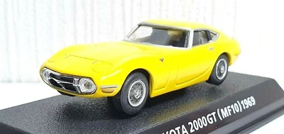 1/64 Konami 1969 TOYOTA 2000GT 2000 GT YELLOW MF10 diecast car model - Image 1 of 3