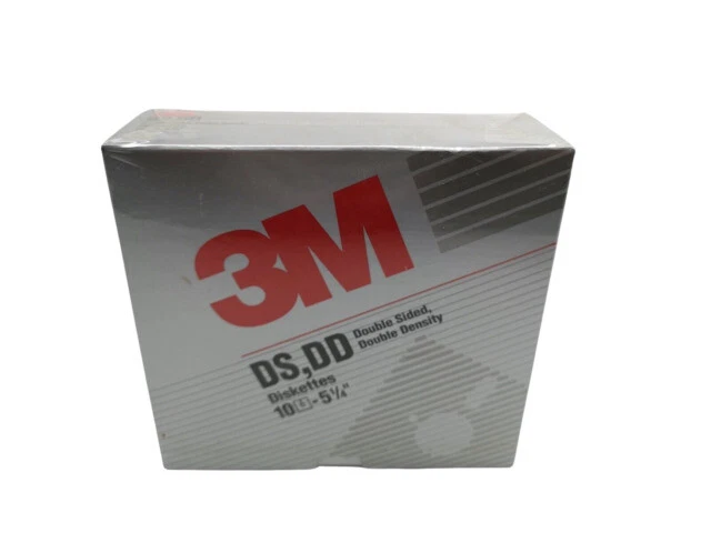 3M 5 1/4" Double Sided Double Density Floppy Diskettes - 00234 (Pack of 10)