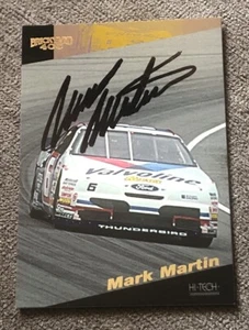 1994 Hi-Tech Mark Martin Brickyard 400 Prototype #P1 IP Autograph 🔥🔥🔥 - Picture 1 of 2