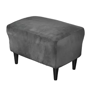 Stretch Ottoman Covers, Velvet Ottoman Slipcover Rectangle Storage Stool Cove... - Picture 1 of 7