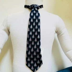 Janie And Jack Sailboat Toddler Boy Tie - Picture 1 of 4