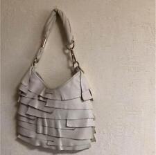 Yves Saint Laurent Saint Tropez Ruffle Bag Off-White Used