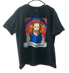 WWE SETH ROLLINS Monday Night Messiah Stained Glass T-Shirt, Men's XL, Authentic - Picture 1 of 4