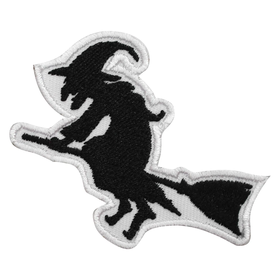 Witch Patch Patch, Halloween patch Embroidery Iron on Sew on Patch 7x5.5 cm - Image 1 of 1