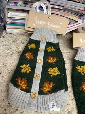 Harry Barker Fall Dog Sweater! Very Festive!! X Small