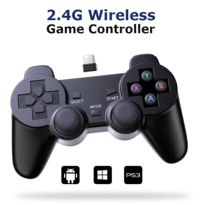 2.4Ghz Wireless Joypad Game Controller Joystick Gamepad For PS3 PC Phone TV Box - Image 1 of 4