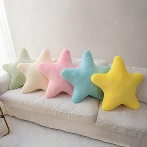 Linda almohada decorativa en forma de estrella almohada de estrella para cama almohada de felpa suave - Imagen 1 de 14