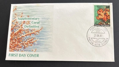 Papua New Guinea FDC 1987 Supplementary Coral Definitive - Image 1 of 4