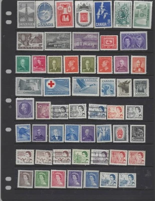 Canada 1951-1969 MNH Collection  127 Different  Stamps  #301/497 $103 - Image 1 of 3
