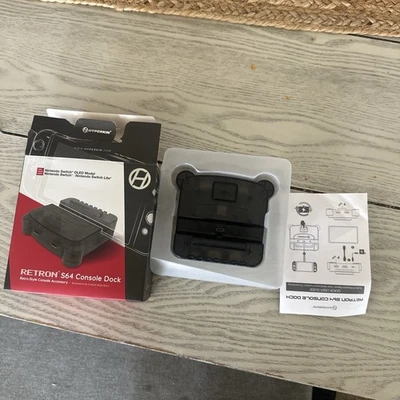 Hyperkin RetroN S64 Console Charging TV Dock for Nintendo Switch - Smoke Gray - Image 1 of 4