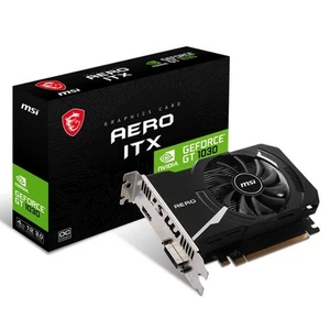 MSI GT 1030 AERO ITX 4GD4 OC Graphics/Video Card, 4GB DDR4 / 2100 MHz Memory AU - Picture 1 of 1
