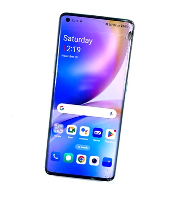 OnePlus 8 Pro Dual SIM 256GB Glacial Green Unlocked Smashed Screen Works 965 - Image 1 of 4