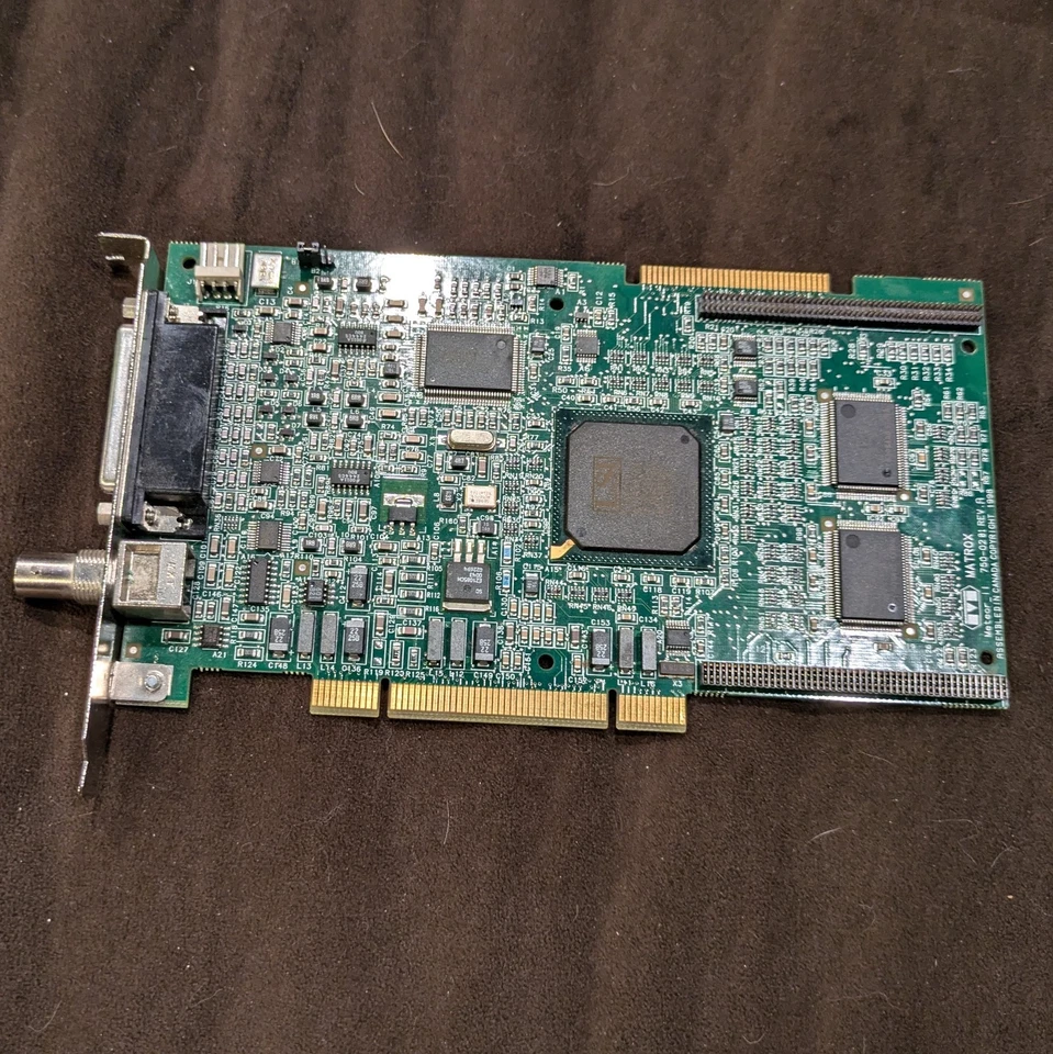 Vintage Matrox Meteor ll METEOR 2/4 750-0201 Rev A PCI Video Frame Grabber Card - Image 1 of 4