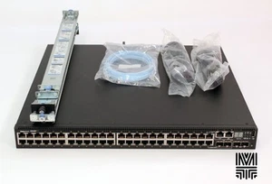 Dell Networking S3148P 48x RJ45 10/100/1000Mb PoE+, DUAL AC, RAIL KIT, TESTED - Afbeelding 1 van 4