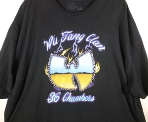 Wu Tang Clan-36 Chambers T-Shirt-Mens 3XL XXXL-Black-100% Cotton-Short Sleeve - Picture 1 of 6
