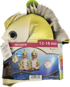 Disney Boys Girls The Little Mermaid Flounder Fish Halloween Costume 12-18 Month - Picture 1 of 3