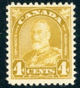 CANADA 1930 MINT LH #168, 4c GEORGE V "ARCH-LEAF" ISSUE !! RR41 - Picture 1 of 2