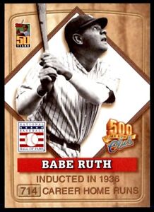 2001 Post Cereal 500 Home Run Club Babe Ruth Yankees de New York #1