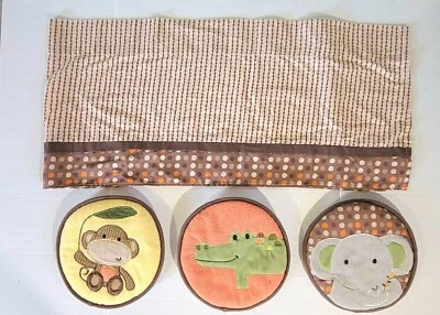 Cenefa para ventana Kidsline Jungle Walk 3 decoración colgante de pared elefante mono caimán  Foto 1 de 4