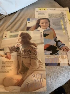 VINTAGE CREATIVE NEEDLES KNITTING PATTERNS SOFT AND NATURAL, PATCHWORK PLUS - Picture 1 of 8