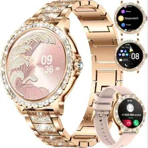 Smartwatch dla kobiet 3,35 cm HD Smartwatch z bezprzewodowym połączeniem Fitness Tracker - Zdjęcie 1 z 12