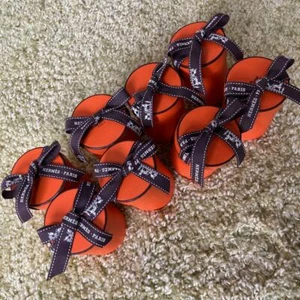 HERMES empty Twilly Scarf gift box with ribbon 8 SET  - Picture 1 of 3