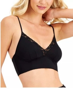 I.N.C. International Concepts Women's Lace-Trim Bralette, Deep Black , Small - Picture 1 of 6
