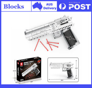 D-gle Toy Gun Building Block Gun Desert Eagle Blocks Figure Plastic Puzzle Toy