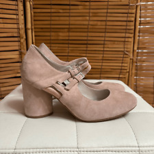 Jeffrey Campbell x Free People  Women's Suede Double Strap Mary Jane Pumps Heels