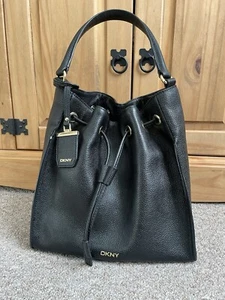 DKNY Bucket Leather Handbag - Picture 1 of 18