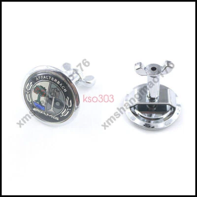 44 mm Affalterbach Frontal AMG Emblema Color Manzano Capucha Plana Insignia Para Mercedes Foto 1 de 4