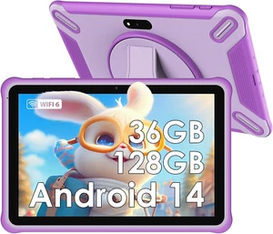 Tablet per Bambini 10 Pollici, 36 GB Di RAM 128 GB Di ROM (Espandibile Con SD), - Foto 1 di 12