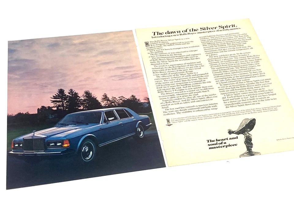 1981 年劳斯莱斯“银精神的黎明”印刷杂志广告 — 第 1/1 张图片