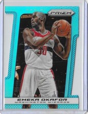 2013-14 Panini Prizm Basketball Emeka Okafor Die-Cut Blue Prizm Wizards /199