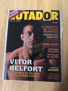 Vitor Belfort Signed LUTADOR magazine Brasil Very Rare Pride UFC - Picture 1 of 1