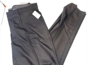Saks Fifth Avenue Mens Dress Pants Black 38x32 SOFMF8P006 Pockets - Picture 1 of 10