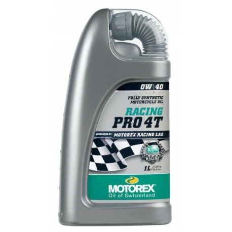 Huile moteur MOTOREX Racing Pro 4Temps   0W40 synthétique  1Litre - Photo 1/1
