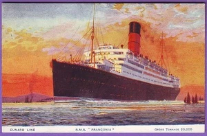ENVÍO RMS FRANCONIA O ROSSENVINGE ARTISTA POSTAL - Imagen 1 de 1