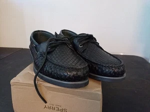 Zapato de Barco Sperry Para Hombre Dorado Auténtico Original Tejido de 2 Ojos Talla 10 ¡Nuevo! - Imagen 1 de 9