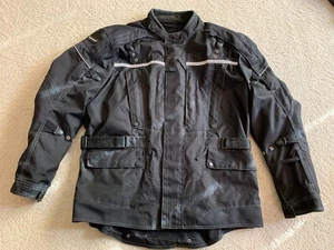 Tourmaster Poly Transition Series 2 Riding Jacket Mens 2XL Black Padded Vented - Picture 1 of 24
