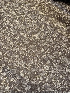 Rubelli Millefleurs In Tobacco Fabric Remnant 46”l X 53”w - Picture 1 of 3