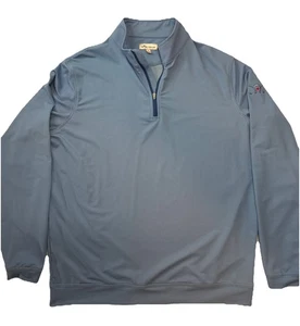 Pullover Peter Millar Para Hombres Perth Melange Performance 1/4 Cremallera Grande Herradura Bahía - Imagen 1 de 8