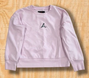 Michael Air Jordan Brand Light Pink Girls Small 8-10 years Crew Neck Sweatshirt - Picture 1 of 12